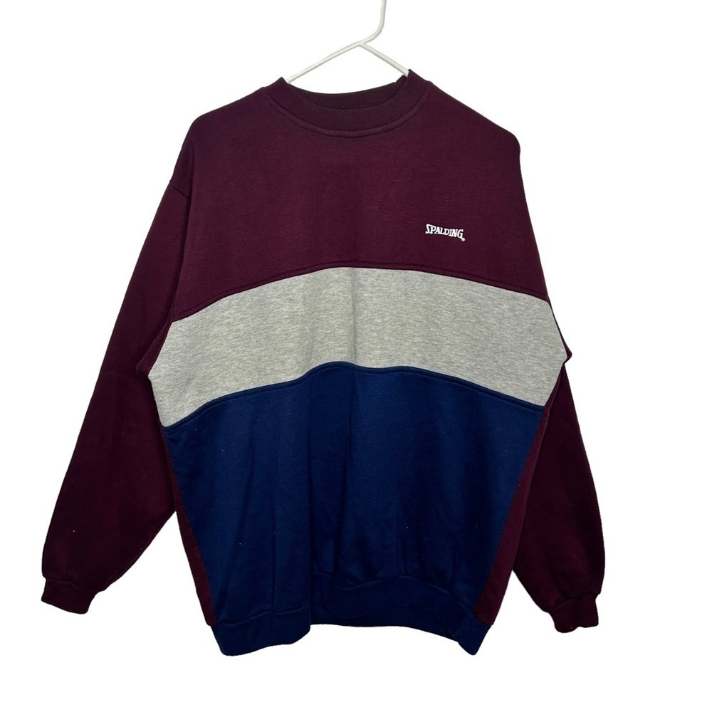 Vintage Spalding Color Block CrewNeck